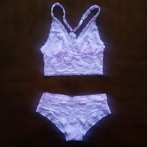 Lavender Lace lingerie set Victoria's secret